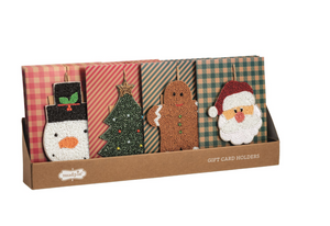 Card Beaded Christmas Ornament - 4 Options