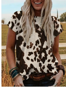 Cow print t shirt