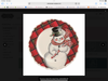 MudPie Snowman Christmas Icon Salad Plate