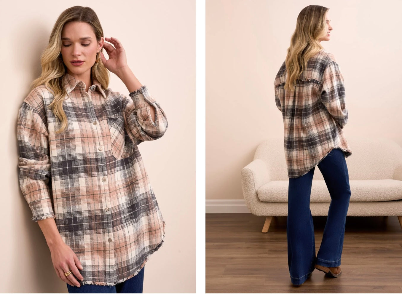 Tribal Flannel Top