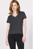 Black V Neck Tee