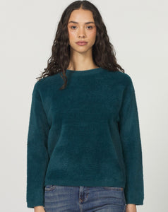 Fuzzy fun teal top