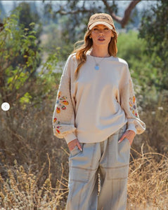 Quilted Heather Gray Top