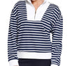 Tru Luxe Polo Zip up Long Sleeve Pullover