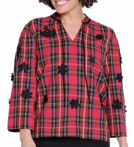 Red Plaid Top