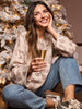 Sequin Leopard  Sweater