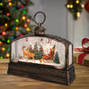 Santa's Sleigh Ride Glitter Lattern