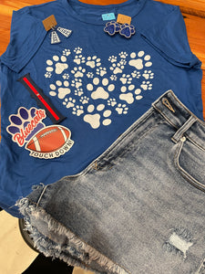 Bluecat paw shirt