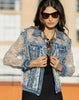 Denim and lace jacket