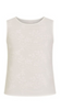 Jo White Eyelet Tank