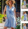 Short Chambray Dress