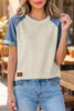 cropped T with denim
