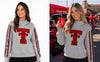 Texas Tech Mock Neck Sequin Sweatshirt