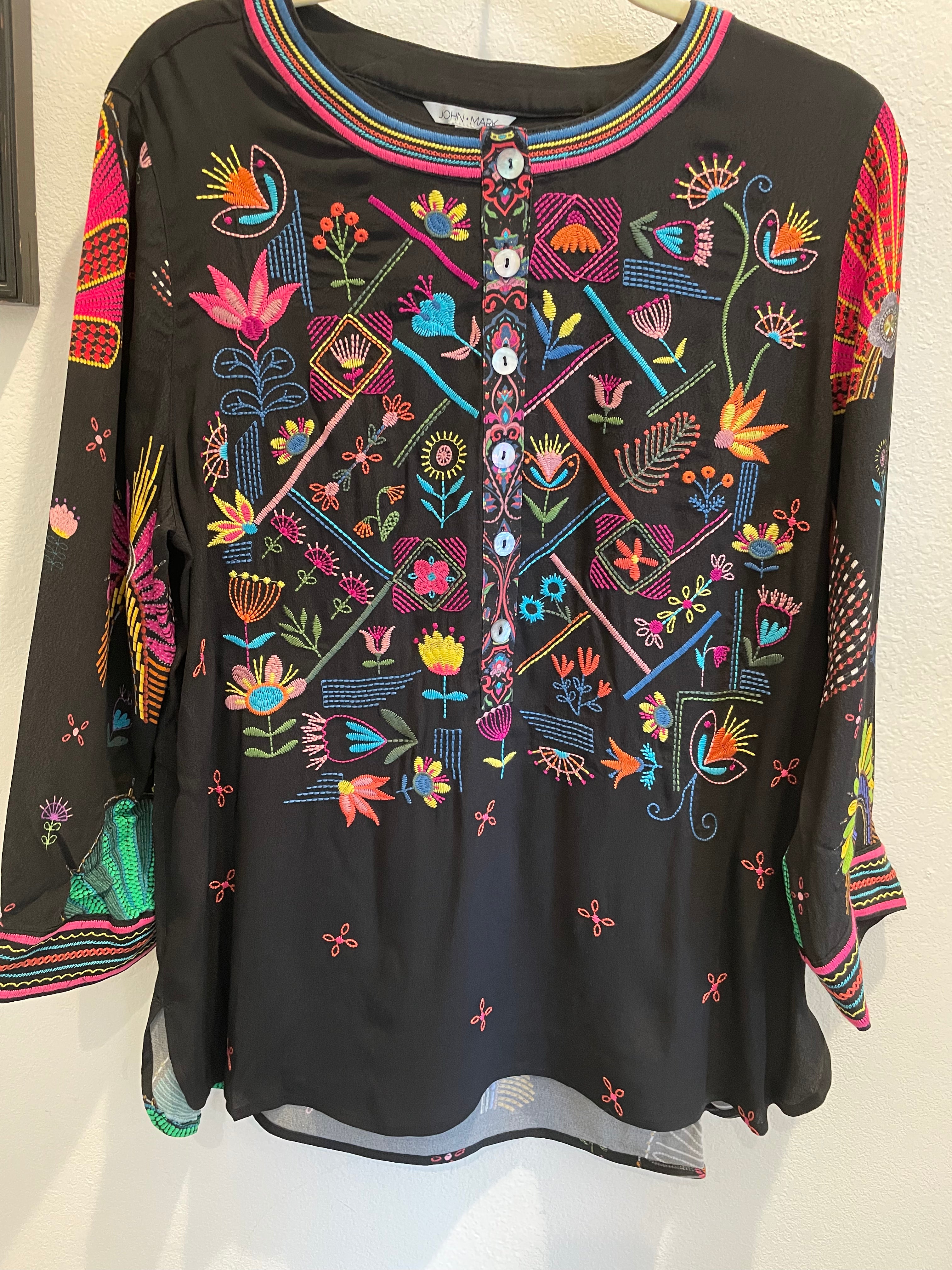 John Mark Embroidered Blouse