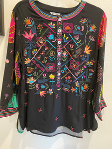 John Mark Embroidered Blouse
