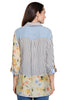Pinstripe and Floral Blouse