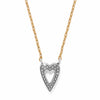 Just B Reversible Heart Necklace