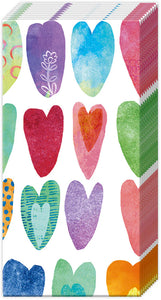 Rainbow Hearts Tissue Pkg