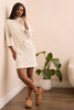 Funnel Neck Dress With Drawcord